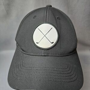 Signatures Snapback Hat Black Adjustable Golf Clubs Logo Baseball Cap